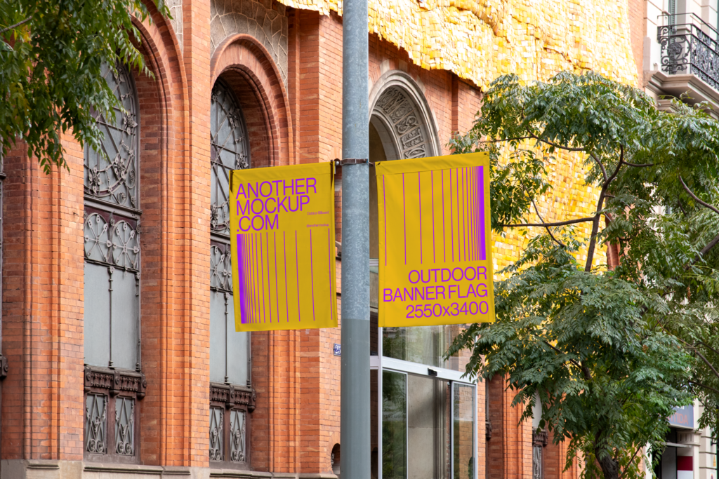 Another Mockup - Outdoor Flag 003