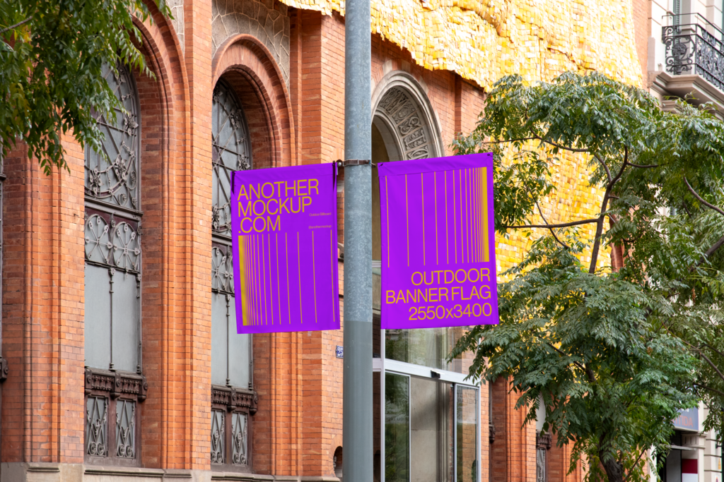 Another Mockup - Outdoor Flag 003